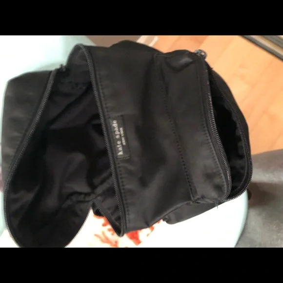 EUC Kate Spade Vintage Black Mini Nylon Backpack - Picture 5 of 7